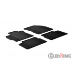 Original Gledring Passform Fußmatten Gummimatten 4 Tlg.+Fixing - Toyota Auris 2007-2012
